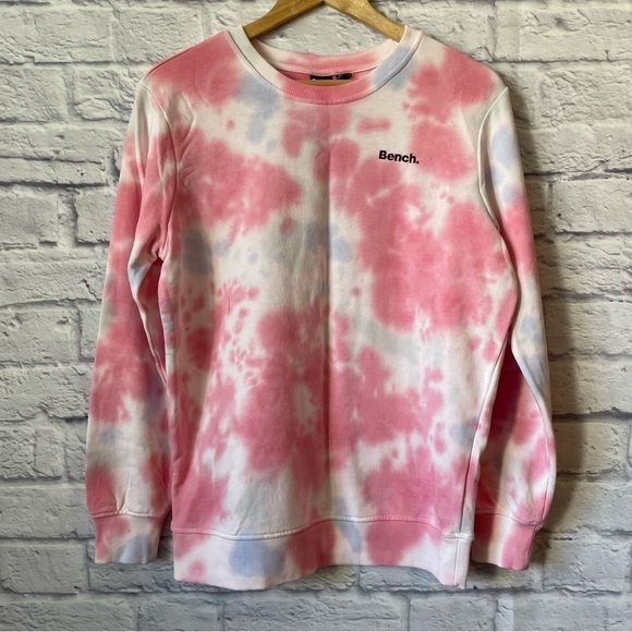 Bench Sweaters - BENCH Pullover Crew Neck Ribbed Sweater Tie Dye Size Small